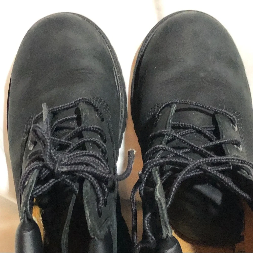 Timberland Black Youth Boots Size 3